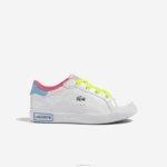 Lacoste tênis powercourt sintético color-pop bebês branco/verde 082 88BL2931