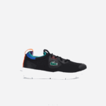 Lacoste tênis run malha têxtil com contraste de cores crianças preto azul 011 88BL3298
