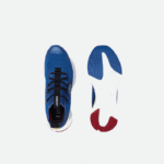 Lacoste tênis run spin comfort com contraste de cores em tecido homens azul branco 221 88BL1882 - Image 4