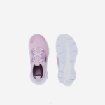 Lacoste tênis run spin knit com contraste de cor têxtil bebês rosa e branco f50 88BL2982 - Image 4