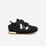 Lacoste tênis sintético parceiro bebês preto e branco 312 88BL2965