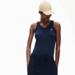 Lacoste top sem mangas mulheres azul marinho 166 88BL2588