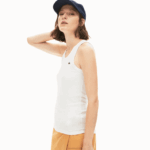 Lacoste top sem mangas mulheres branco 001 88BL2587 - Image 4
