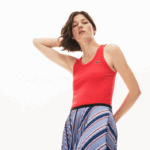 Lacoste top sem mangas mulheres vermelho 4by 88BL2586