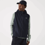 Lacoste trincheira de verificação 3 em 1 Heritage homens bege branco a8m 88BL1290 - Image 2