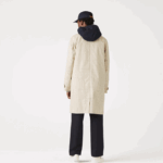 Lacoste trincheira de verificação 3 em 1 Heritage homens bege branco a8m 88BL1290 - Image 4