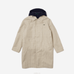 Lacoste trincheira de verificação 3 em 1 Heritage homens bege branco a8m 88BL1290 - Image 6