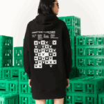 Lacoste vestido com capuz de lã orgânica live x minecraft mulheres preto 031 88BL2522 - Image 3