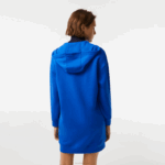 Lacoste vestido piquê de algodão solto mulheres azul k1q 88BL2473 - Image 2