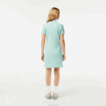 Lacoste vestido polo piquê de algodão elástico mulheres perfeito lgf 88BL2368 - Image 2