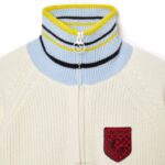 suéter de lã com nervuras lacoste x goop mulheres branco r1t 88BL2673 - Image 5